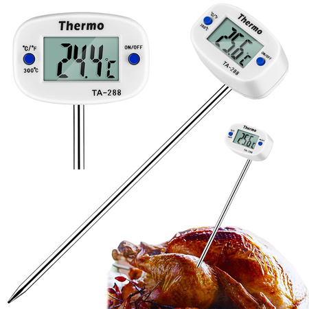 Thermomètre de cuisine lcd sonde à vin et à viande