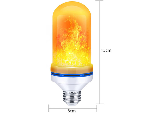 Ampoule led imitation flamme vivante e27 9w décorative