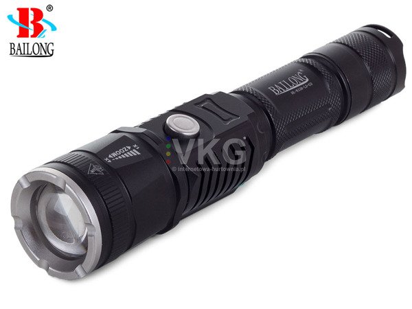 BAILONG LATARKA WOJSKOWA ZOOM LED CREE XM-L3-U3 K128