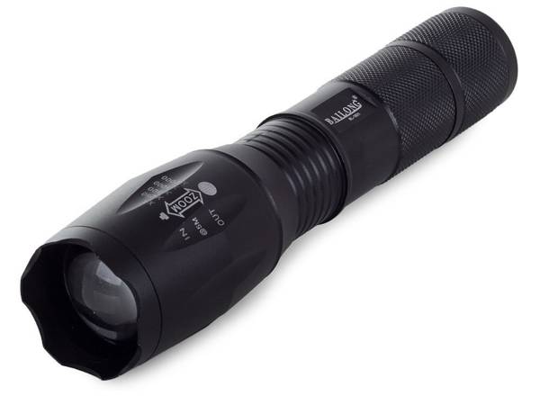 Bailong tactical led torch cree zoom xm-l3-u3