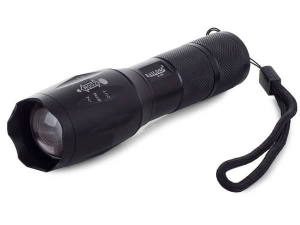 Bailong tactical led torch cree zoom xm-l3-u3