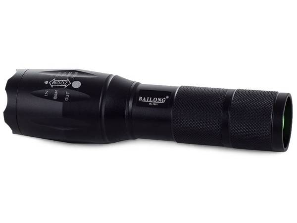 Bailong tactical led torch cree zoom xm-l3-u3