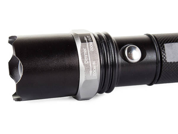 Bailong tactical led torch zoom xp-e rechargeable battery