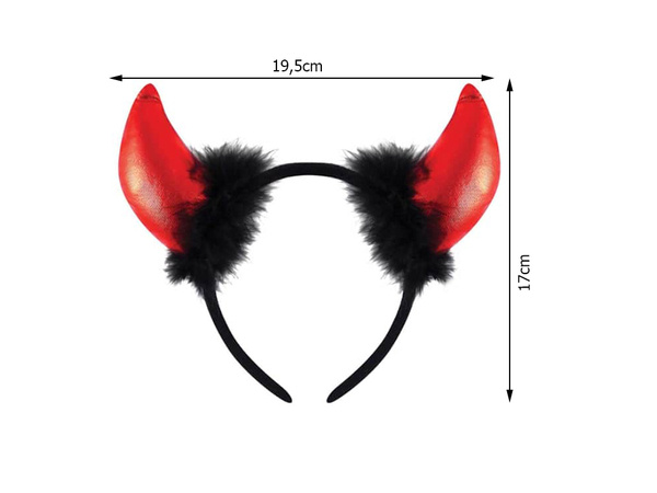 Bandeau cornes de diable carnaval halloween