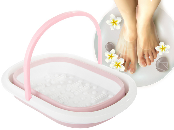 Bol de massage pour les pieds nubs pliables en silicone