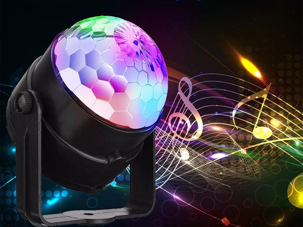 Boule disco spotlight led rgb projecteur