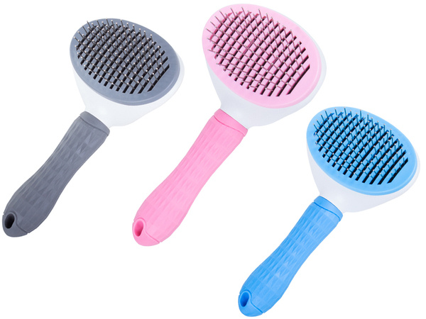 Brosse à poils autonettoyante pour chiens chats