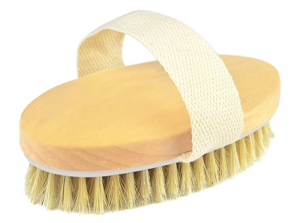 Brosse de massage pour le corps sec humide naturel