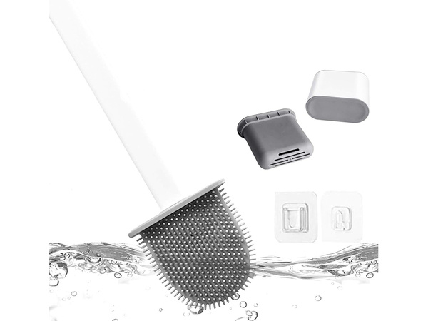 Brosse de toilette en silicone pour la salle de bain base complète étanche