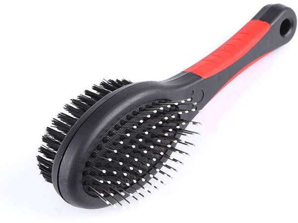 Brosse poils de chien chat doux double face