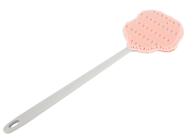 Brosse pour le dos avec manche éponge de lavage en silicone