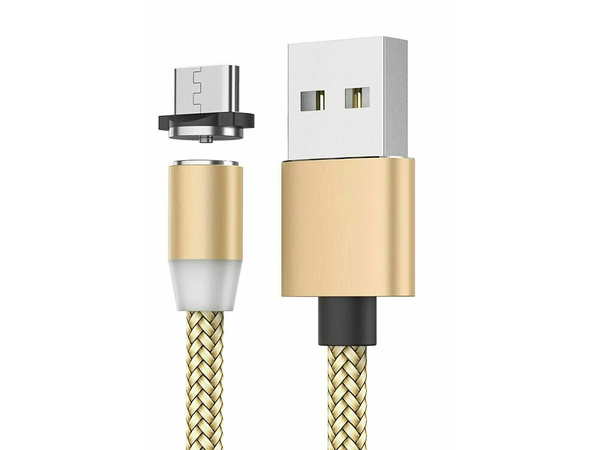 Cable de charge magnetique 3w1 micro typ-c usb lightning 1m