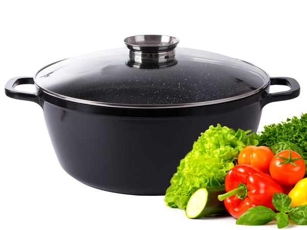 Casserole avec couvercle 12.6l induction aromatiseur