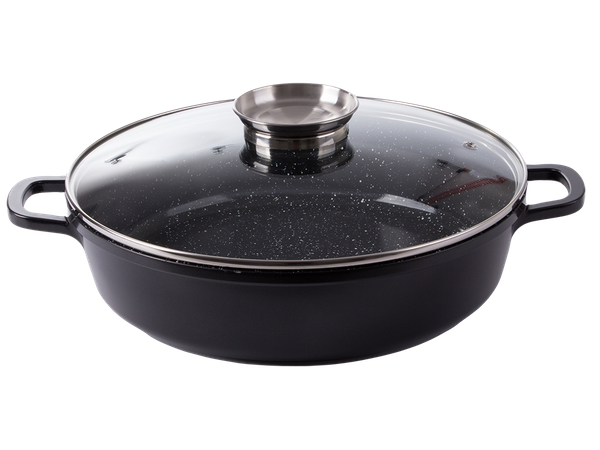 Casserole avec couvercle 5.7l induction aroma