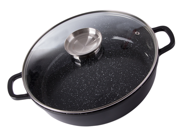 Casserole avec couvercle 5.7l induction aroma