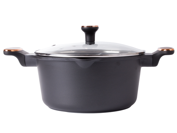 Casserole poêle avec couvercle 4.55l induction