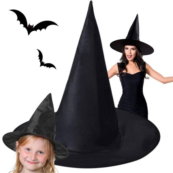 Chapeau de sorcière costume de sorcière halloween noir