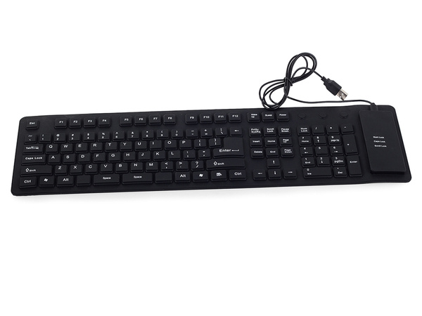 Clavier silicone noir usb numerique