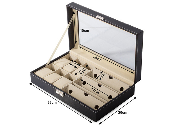 Coffret d'organisation pour montres et lunettes