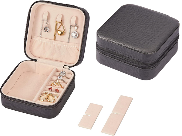 Coffret organisateur de bijoux boîte à fermeture éclair