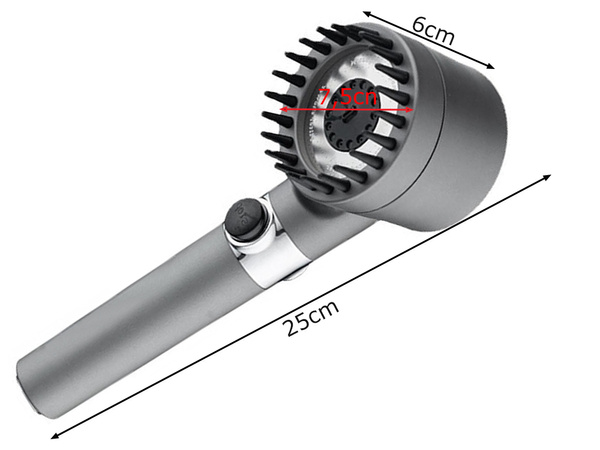 Combiné de douche 3 modes avec filtre remplaçable fonction d'arrêt économique