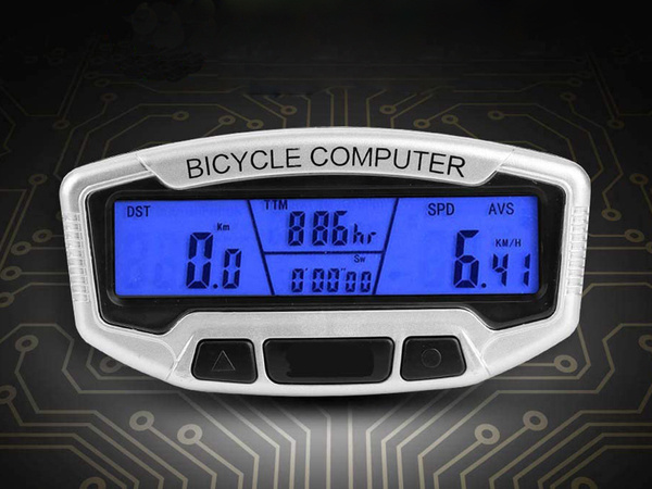 Compteur de vélo lcd étanche 28 fonctions vélo