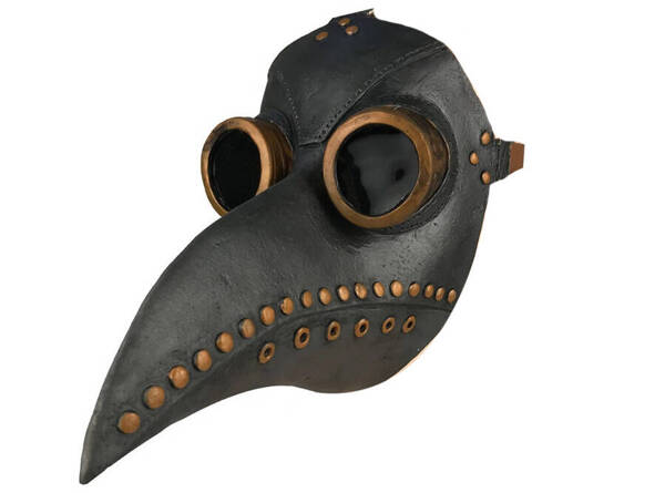 Corbeau oiseau peste masque médecin latex halloween