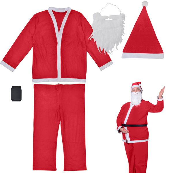 Costume de pere noel chapeau de barbe