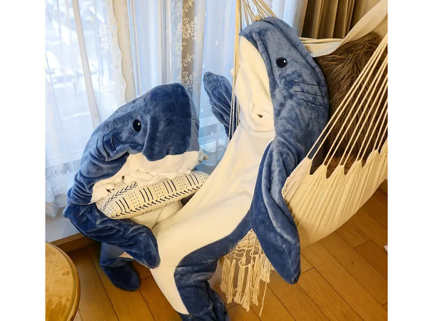 Couverture de requin pyjama vêtements de nuit costume chaud hiver sweat à capuche épais l