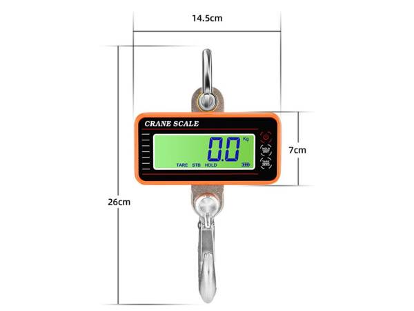 Crochet peseur de grue 500kg 0,5t lcd overhead scale with remote control for storage