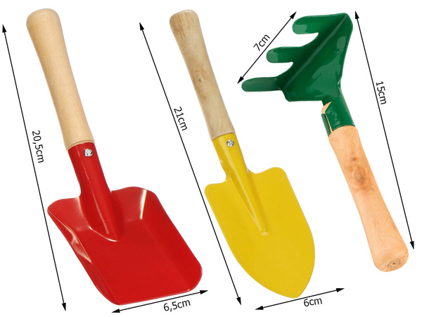 Ensemble d'outils de jardinage râteau pelle 3in1