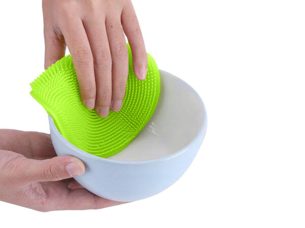 Éponge laveuse en silicone brosse à récurer brosse à récurer végétale