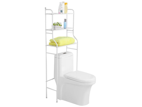 Étagère au-dessus des toilettes siège de toilette armoire de salle de bain étagère 3 étagères