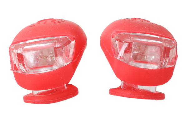 Feu de velo 2 led feu avant 2pcs silicone water resistant