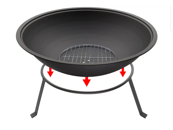 Garden hearth large poker stand grill grill fire 55 kettle