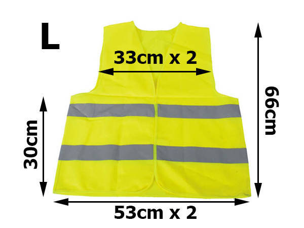 Gilet de sécurité routière réfléchissant jaune