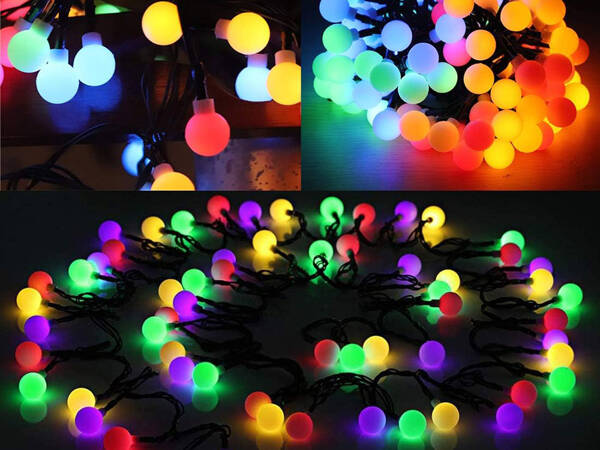 Guirlande solaire 20 led multicolore