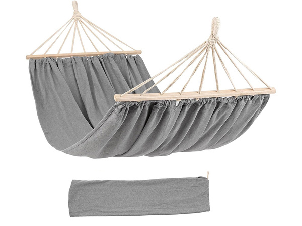 Hamac de jardin suspendu double rocker strong xxl large cover with ropes