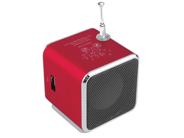 Haut-parleur sans fil portable mini radio fm led bluetooth mobile microsd