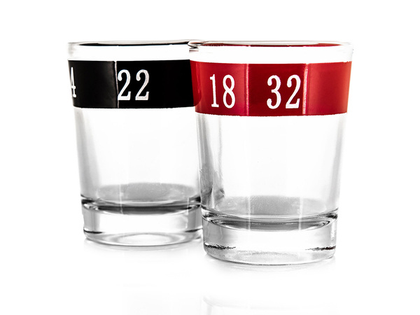 Jeu de rulettes d'alcool + 16 verres