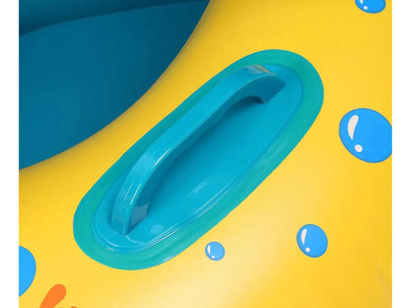 Jouet de natation gonflable avec canopy pour enfant avec siège