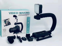 Kit vlogging enregistrement vidéo trépied microphone support de téléphone