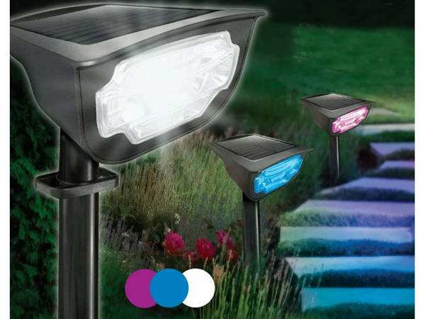 Lampe de jardin solaire couleurs de la lampe led pilotée