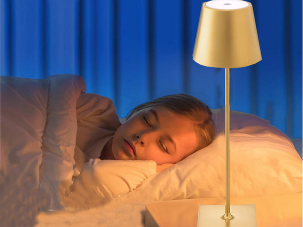 Lampe de nuit de table lampe tactile à 3 niveaux sans fil usb