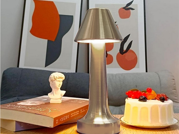 Lampe de nuit de table pour chambre à coucher lampe tactile 3 étapes sans fil