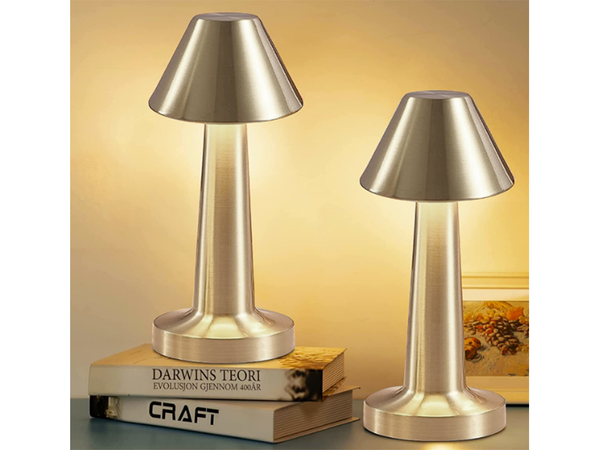 Lampe de nuit de table pour chambre à coucher lampe tactile 3 étapes sans fil