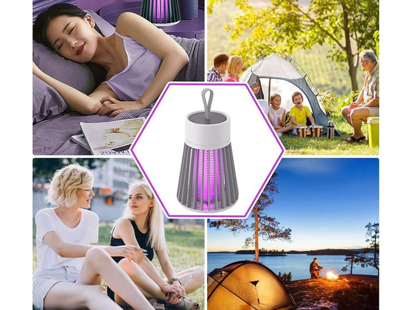 Lampe insecticide uv pour moustiques mouches piège a insectes electrique efficace