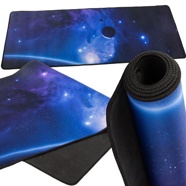 Large tapis de souris de bureau cosmos stars inside the world 80x30