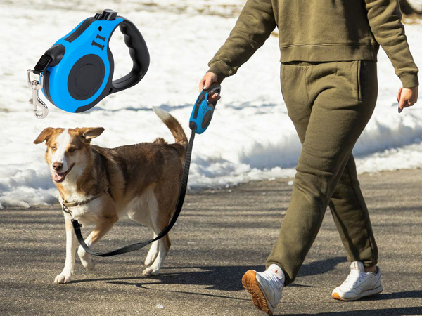 Ligne automatique pour chiens blocage puissant courbe légère 5m 15kg