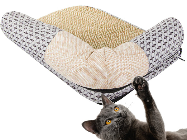 Lit pour chat matelas de couchage griffoir s